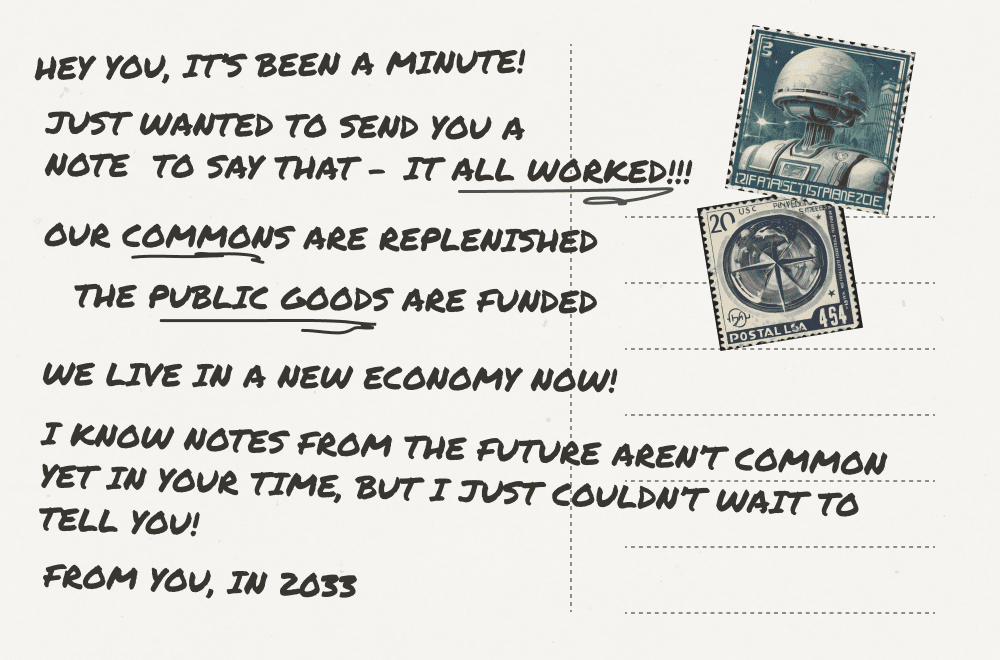Postcard from the future - back
